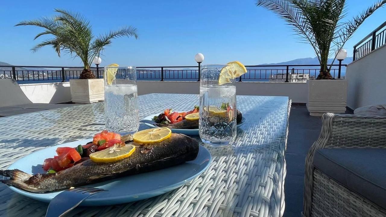 Ferienwohnung Teuta- Luxury Penthouse 200M2 Sarandë Exterior foto