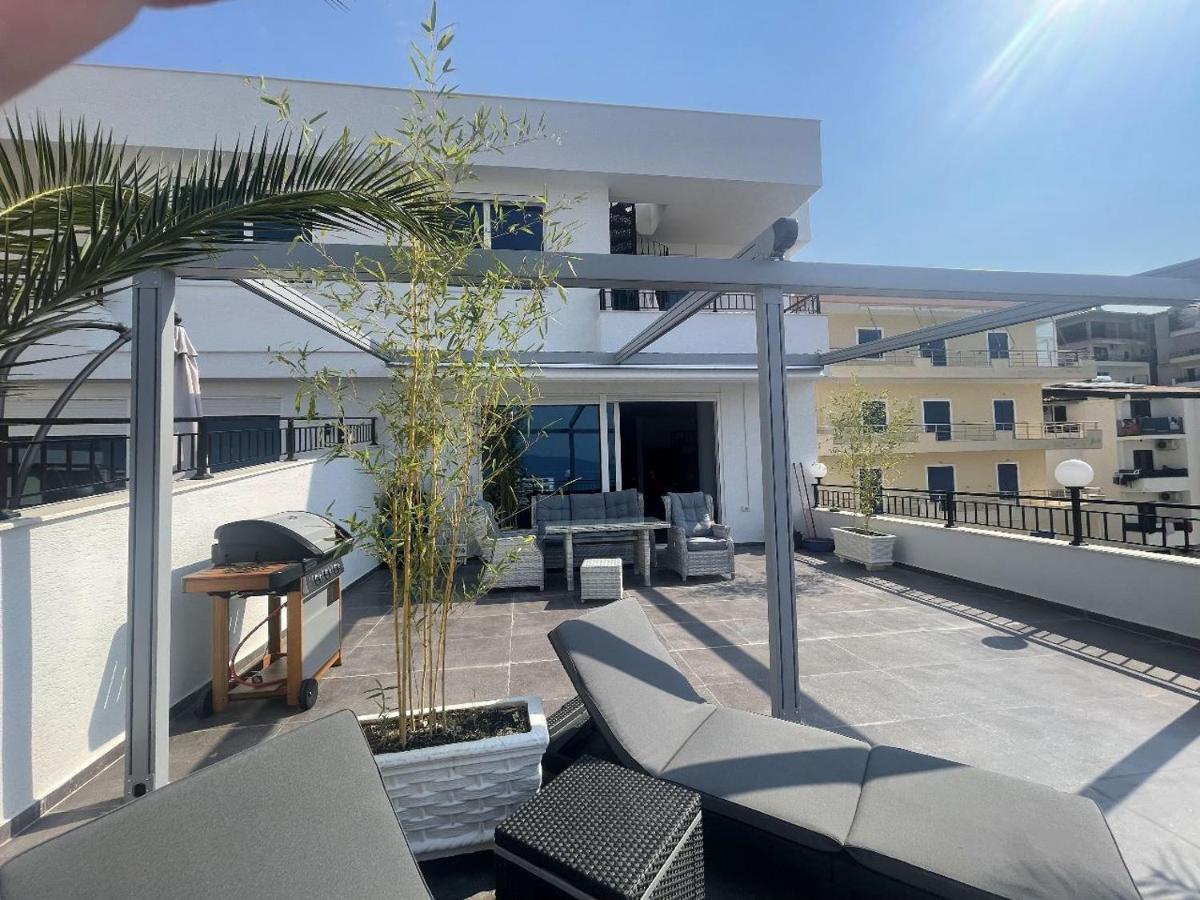 Ferienwohnung Teuta- Luxury Penthouse 200M2 Sarandë Exterior foto