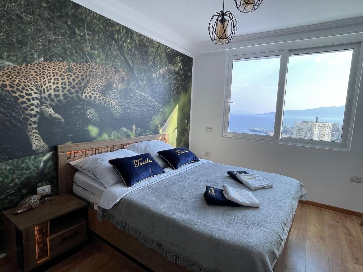 Ferienwohnung Teuta- Luxury Penthouse 200M2 Sarandë Exterior foto