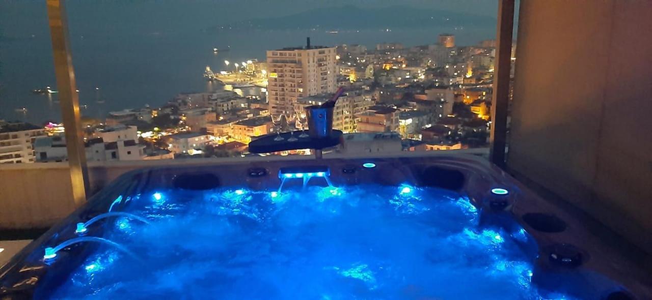 Ferienwohnung Teuta- Luxury Penthouse 200M2 Sarandë Exterior foto