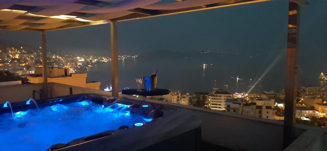Ferienwohnung Teuta- Luxury Penthouse 200M2 Sarandë Exterior foto