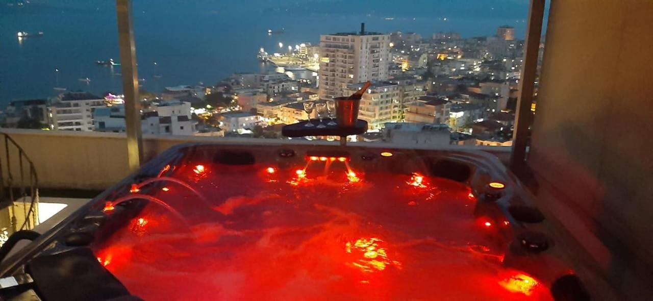 Ferienwohnung Teuta- Luxury Penthouse 200M2 Sarandë Exterior foto